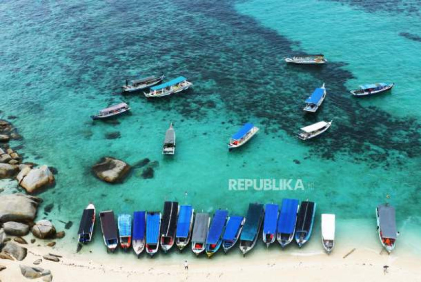 Pulau Lengkuas di Belitung. (Darmawan/Republika)