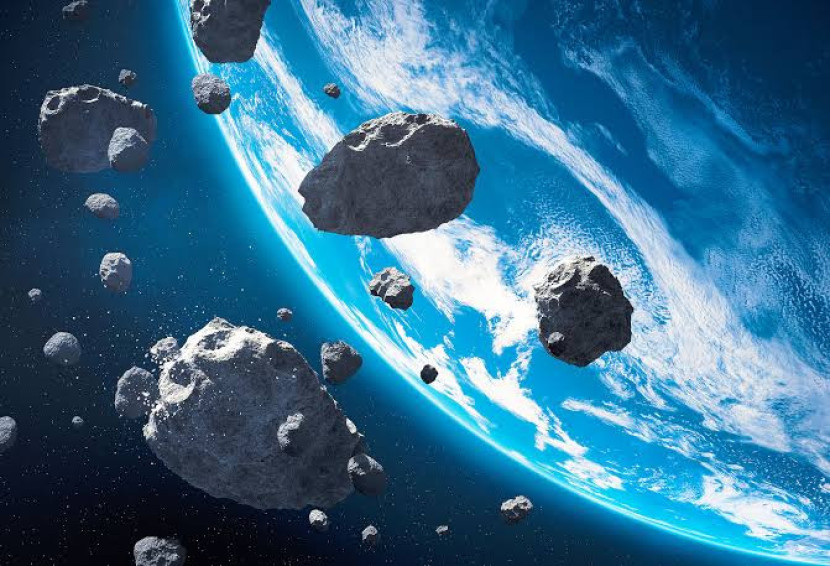 Asteroid mendekati Bumi. Ilmuwan meyakini air hadir di Bumi dibawa asteroid. (earth com)