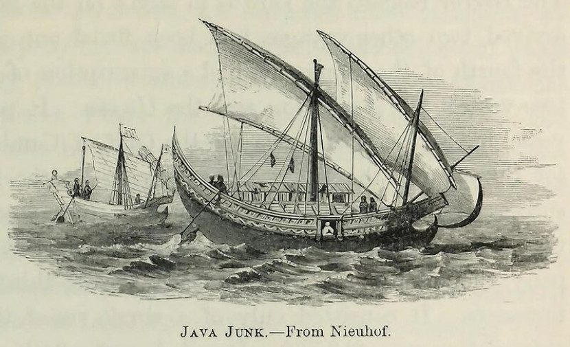 Ilustrasi Junk Jawa dari tahun 1900. (Wikimedia Commons)