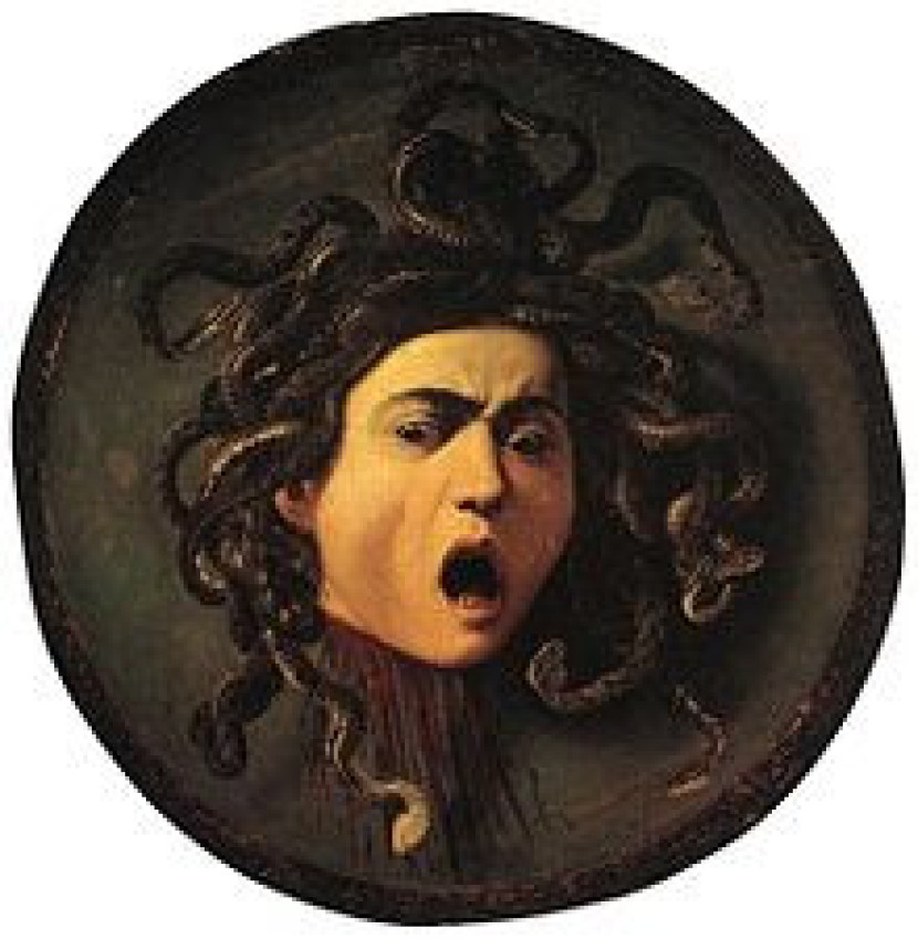  Lukisan Medusa karya Caravaggio pada tahun 1595.