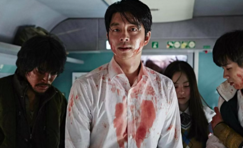 Gong Yoo (tengah) di salah satu adegan film Train to Busan.