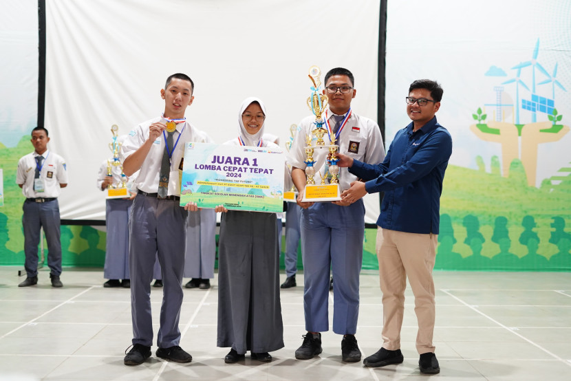 Juara 1 Lomba Cepat Tepat. (FOTO: Humas PTBA)