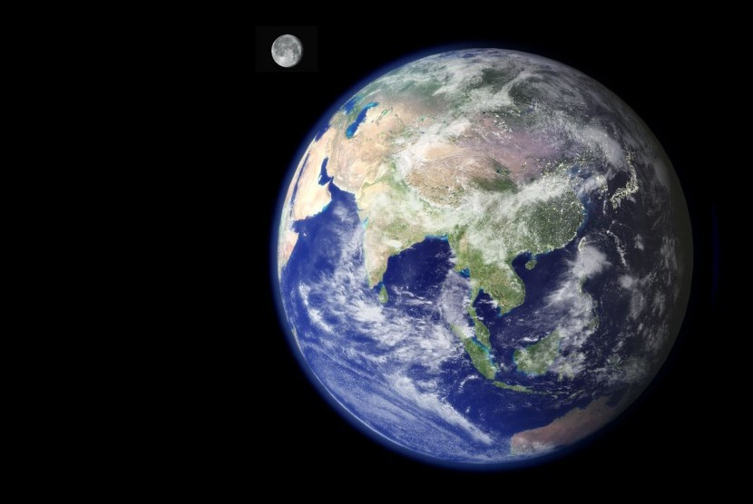 Bumi. Bumi terbentuk sekitar 4,54 miliar tahun lalu.