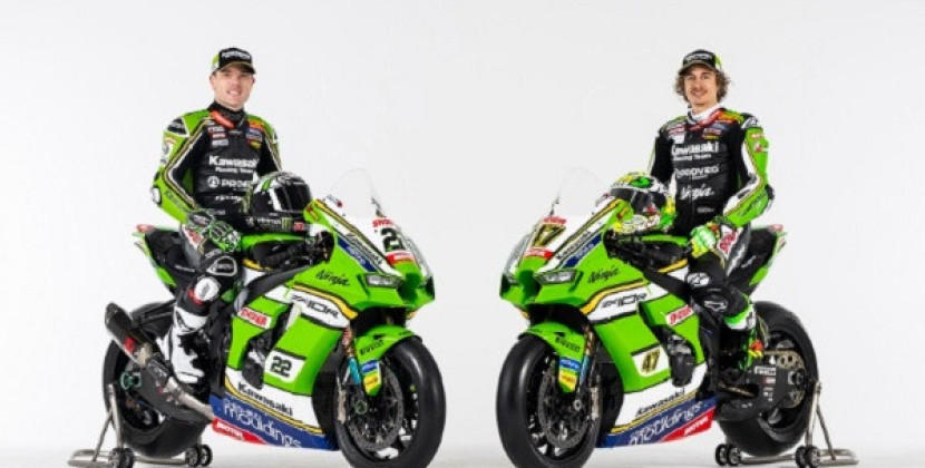 Duet Alex Lowes dan Axel Bassani siap memperkuat tim Kawasaki Racing Team (KRT) di musim balap WorldsSBK 2024.       dok Kawasaki 