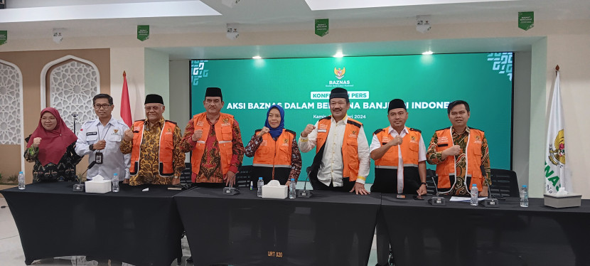 Pimpinan Baznas RI dalam Jumpa Pers, di Kantor Baznas RI, Jakarta, Kamis (15/2/2024). Dok Istimewa