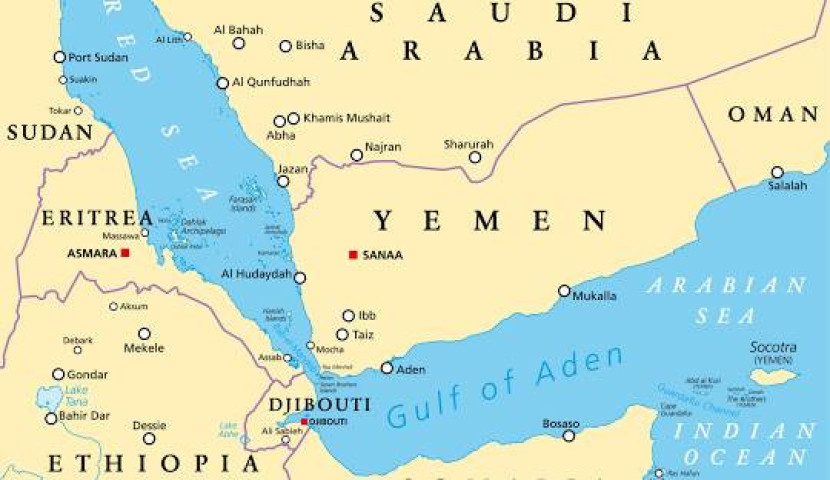 Selat Bab al-Mandab di pesisir Yaman. (Public Domains)