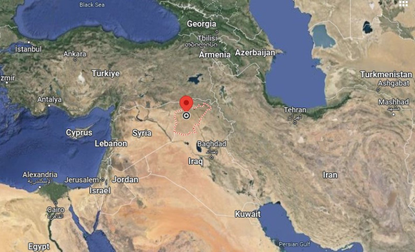 Lokasi wilayah Ninawa di selatan Irak. (Google Map).