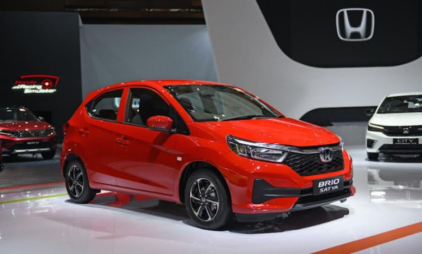 Tampak Honda Brio di IIMS 2024.     dok Honda