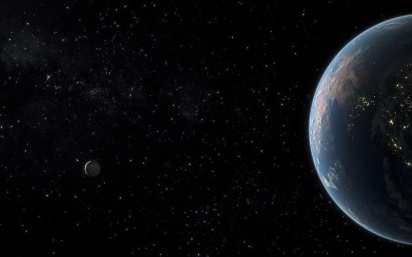 Bumi dan langit. Berapa jarak dari bumi ke langit? Foto: Dok Republika