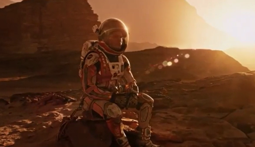 Film The Martian. Film fiksi ilmiah tentang astronot yang tertinggal di Mars