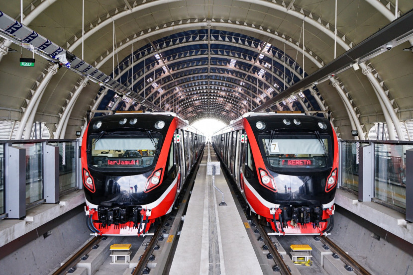 Ilustrasi.  Per 1 Maret nanti, headway LRT Jabodebek akan menjadi 6 menit pada lintas Cawang - Dukuh Atas. (Foto: Dok. Humas PT KAI)