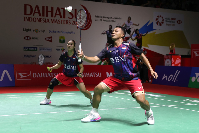 Pasangan ganda campuran Indonesia Rehan Naufal Kusharjanto/Lisa Ayu Kusumawati terhenti di babak semifinal German Open 2024 Super 300.