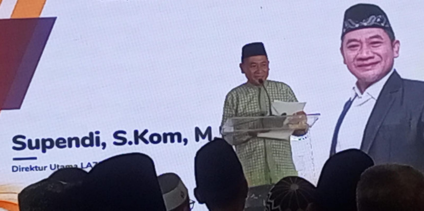 Direktur BMH Supendi S.Kom menyampaikan sambutan saat acara Public Expose BMH di Jakarta, Selasa (5/3)/ Sumber: (syahruddin el fikri/sajada.id)