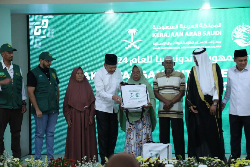 Penyerangan Simbolis Bantuan 7.965 Paket Pangan dari KSrelief) di Kantor Baznas RI, Jakarta. Dok Baznas