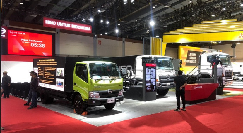 Tampak stand Hino di GIICOMVEC 2024.     dok Hino