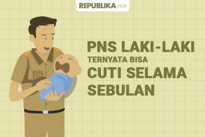 PNS laki-laki dapat cuti khusus mendampingi istri yang melahirkan. Foto: Republika