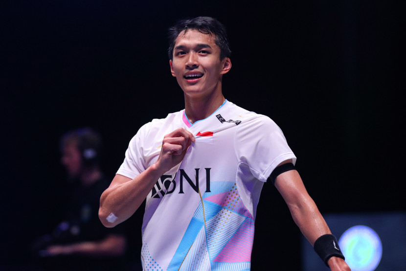 Pemain tunggal putra Jonatan Christie menjadi pemain Indonesia pertama dalam 30 tahun terakhir yang menjuarai All England 2024. (Sumber foto: PBSI)