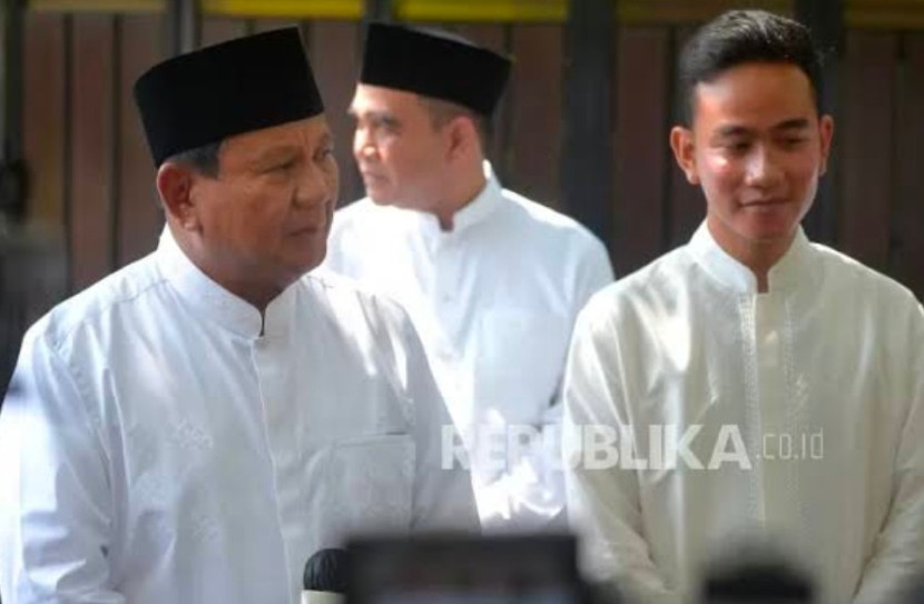 Pasangan Capres-Cawapres Prabowo Subianto-Gibran Rakabuming Raka diumumkan pemenang Pemilu 2024. (Foto: Dok Republika)