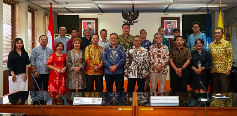 UI dan Pemkab Nias Selatan MoU Tingkatkan SDM dan Potensi Daerah. (Foto: Dok Humas & KIP UI)