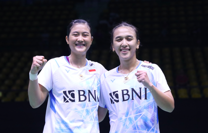 Pasangan ganda putri Febriana Dwipuji Kusuma/Amalia Cahaya Pratiwi gagal meraih gelar juara di Spain Masters 2024. (Sumber foto: PBSI)