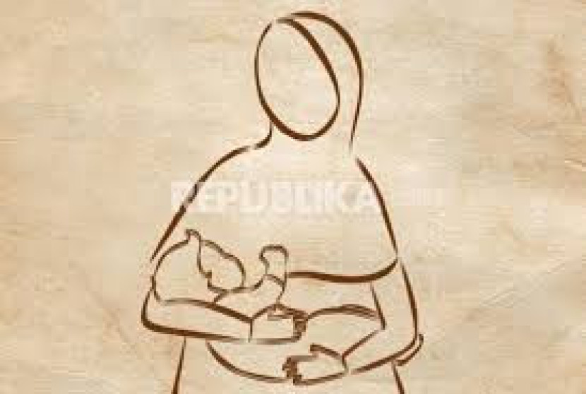 Ibu dan bayinya. (Ilustrator: Republika.co.id/mgrol100)