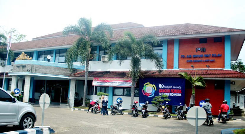 Kantor PDAM Way Rilau Kota Bandar Lampung. (Foto: Dok. PDAM Way Rilau)