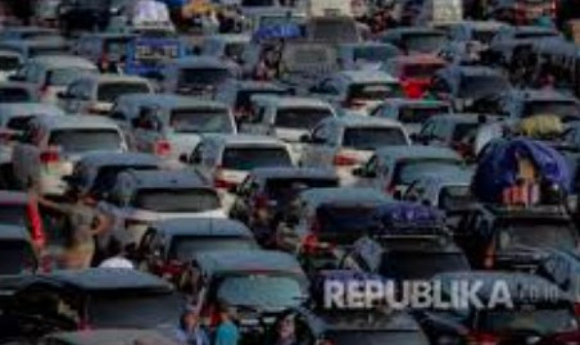 Puncak arus mudik Lebaran 2024. (Foto: Dok Republika)