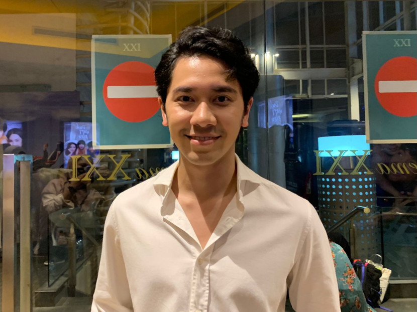 Aktor Emir Mahira saat ditemui di XXI Epicentrum Jakarta, Kamis (4/4/2024). (Republika/Rahma Sulistya)