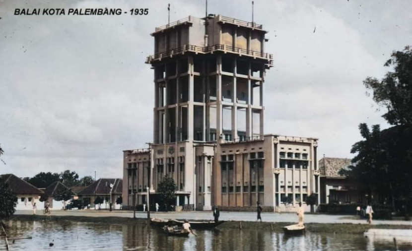 Watertoren tahun 1935. (Foto: Istimewa)
