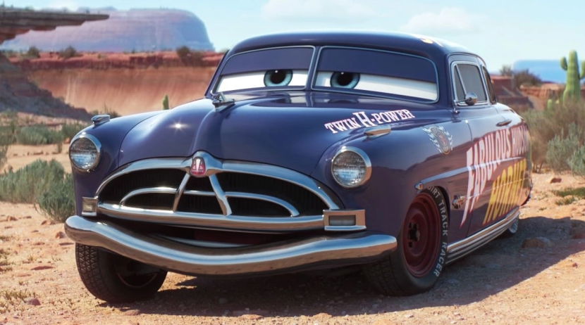 Karaketr Doc dalam film Cars sebagai mobil Nascar Hudson Hornet dengan pengisi suaranya adalah Paul Newman yang juga merupakan seorang pembalap 