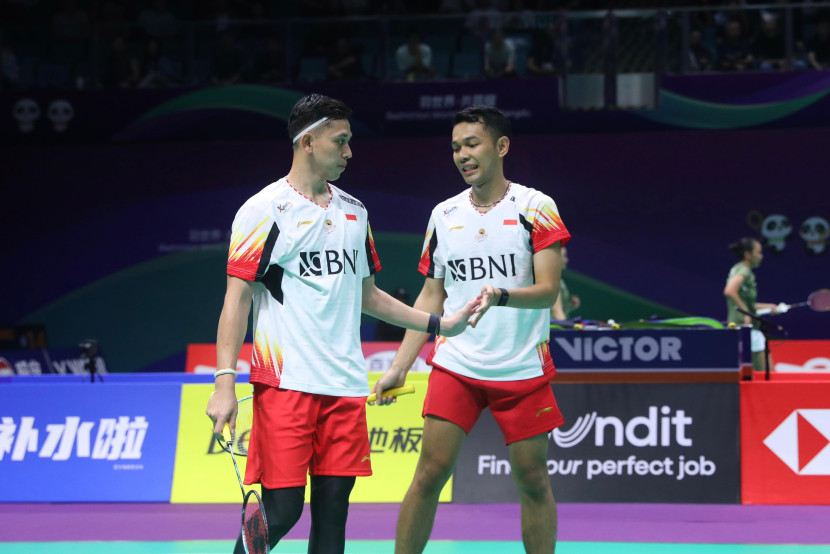 Tim Thomas Indonesia mengalahkan Thailand di fase grup. Fajar Alfian/Muhammad Rian Ardianto justru tampil under perform. (Sumber foto: PBSI)