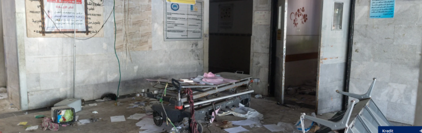 Kondisi rumah sakit di Gaza. Gambar: WHO