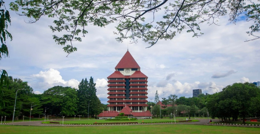 Gedung rektorat UI Depok. (Foto: Dok Ruzka Indonesia)