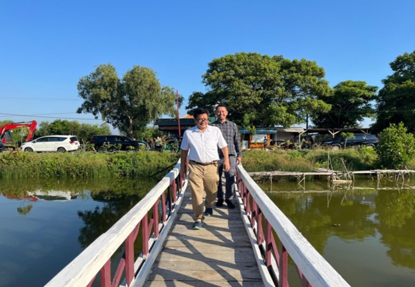 Jembatan baru di Desa Cemaran Kulon. (Istimewa)
