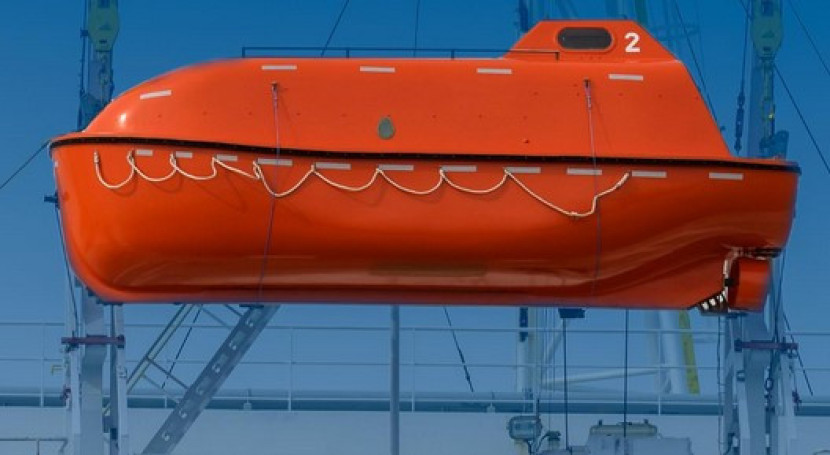 Bentuk Lifeboat atau Sekoci modern. Foto: Instagram resmi Humpuss Maritim Intermoda.