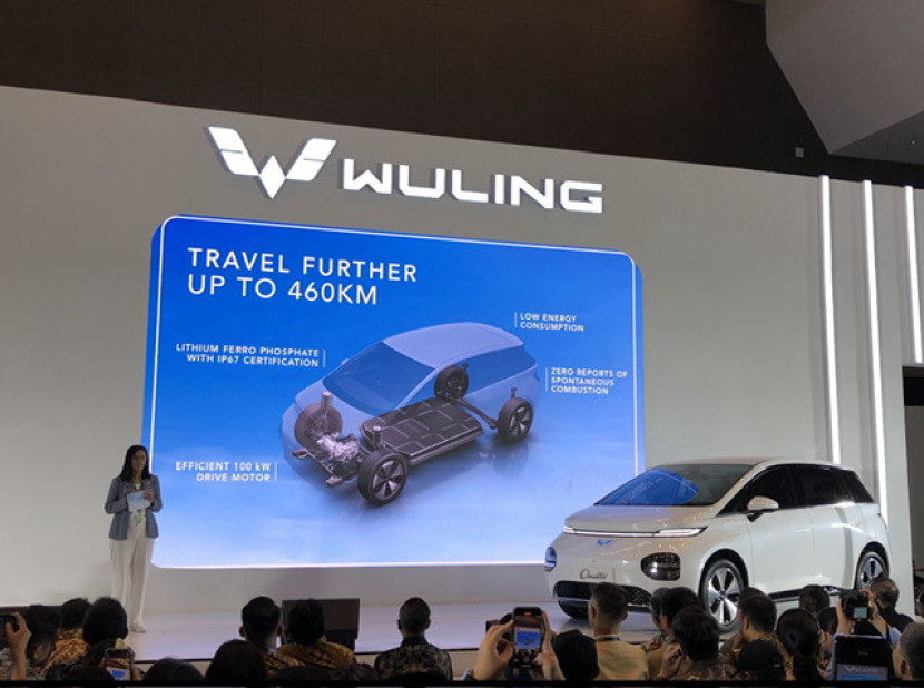 Peluncuran Wuling Cloud EV di PEVS 2024. DOK. MOTORESTO.ID