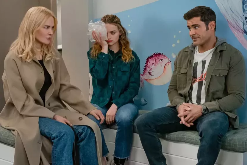 Nicole Kidman, Joey King, dan Zac Efron, dalam adegan A Family Affair. (Netflix)