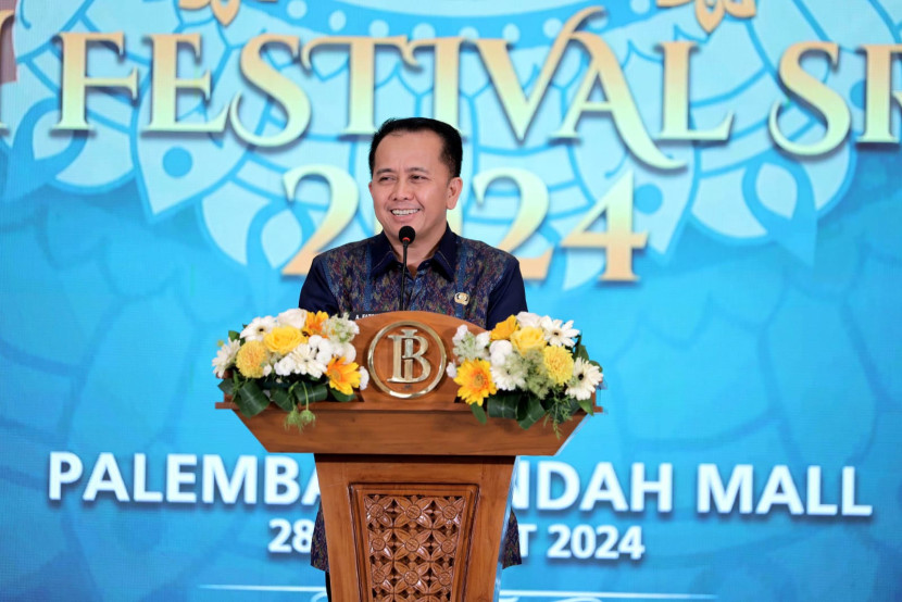 Pj Gubernur Sumsel Agus Fatoni pada Syariah Sriwijaya Festival 2024, (FOTO: Humas Pemprov Sumsel)