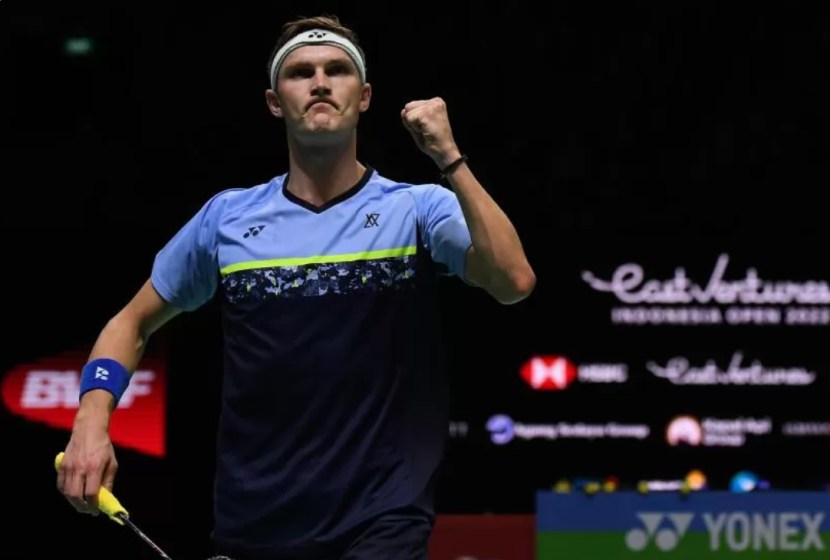 Pemain Denmark Viktor Axelsen mengejar untuk memecahkan rekor di Indonesia Open. (Sumber foto: PBSI)