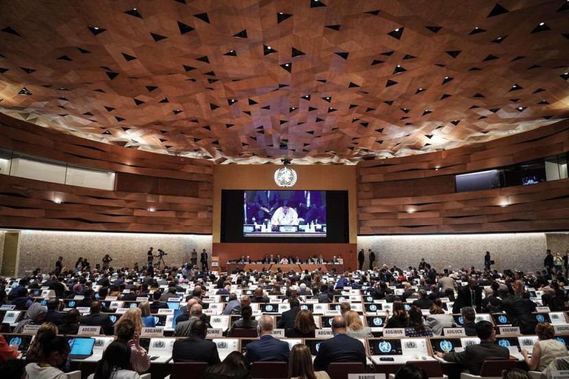 Sidang World Health Assembly (WHA). Gambar: WHO 