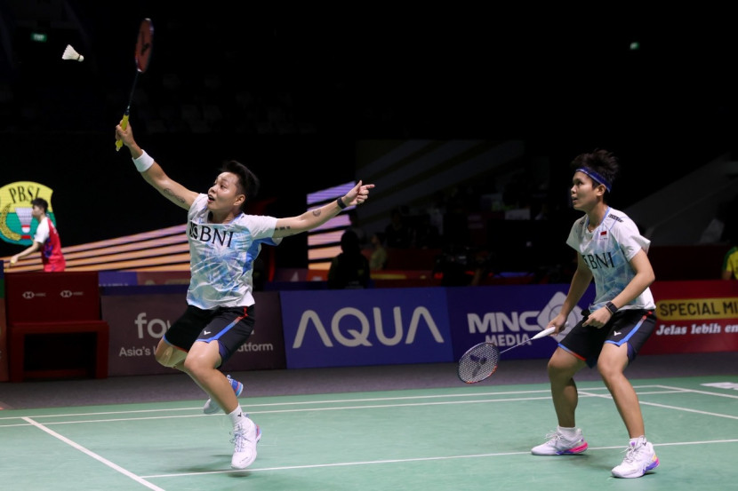 Pasangan ganda putri Apriyani Rahayu/Siti Fadia Silva Ramadhanti melangkah ke babak kedua Indonesia Open 2024.