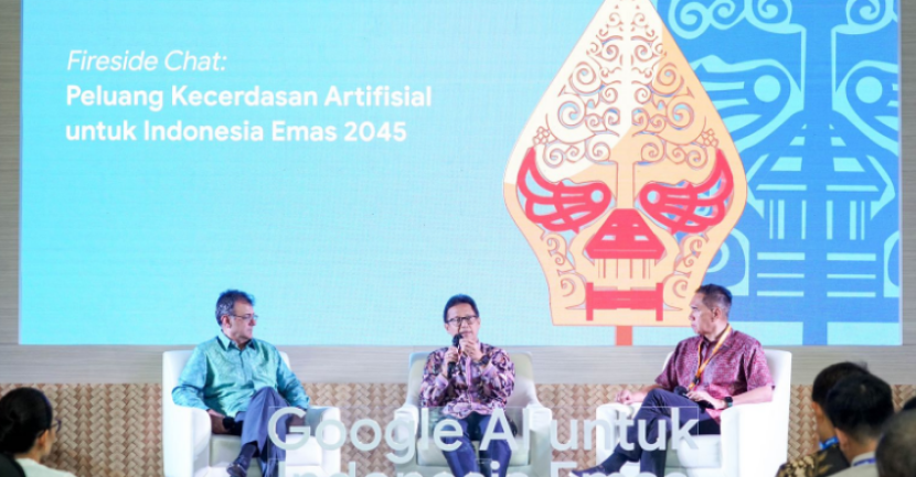 Menteri Kesehatan Budi Gunadi Sadikin saat menjadi pembicara dalam acara “Google AI untuk Indonesia Emas