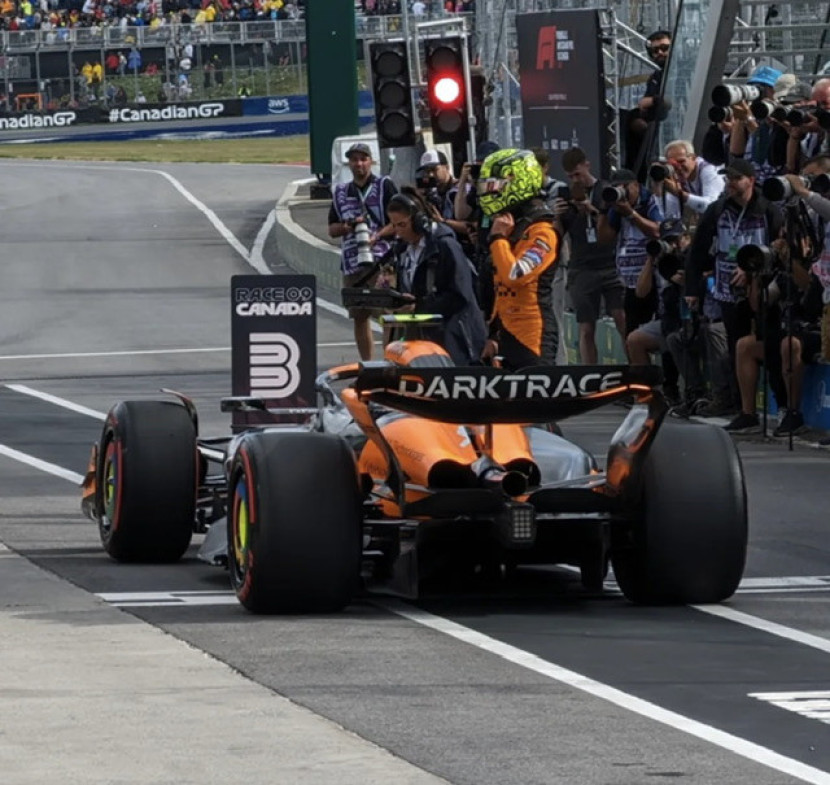 Lando Norris McL38 pasca kualifikasi Gp Kanada. DOK. McLaren F1