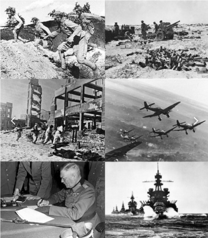Kolase kotak info untuk Perang Dunia II 1 September 1939 – 2 September 1945