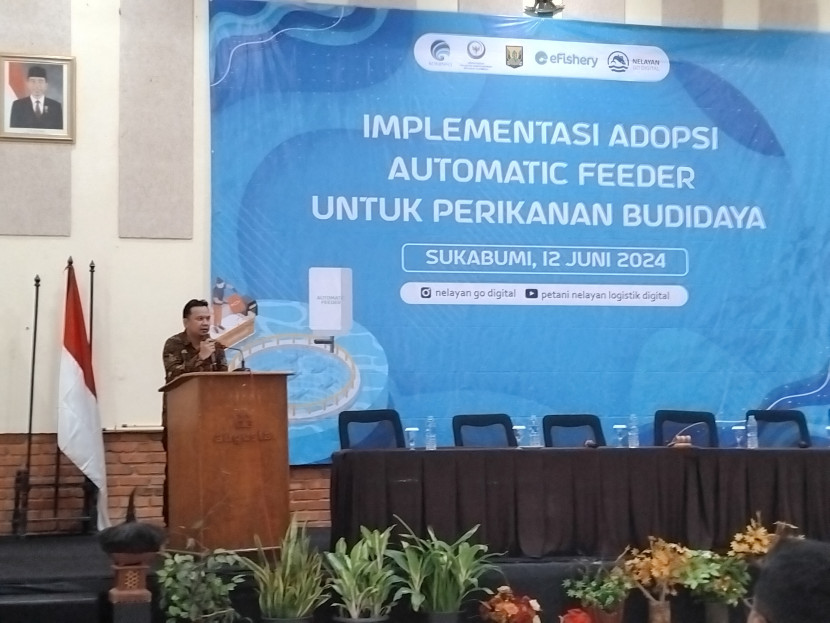 Pembukaan impelementasi adopsi automatic feeder untuk perikanan budidaya yang digelar<a href=