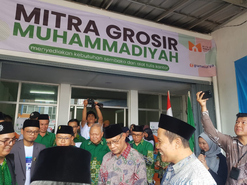 Launching Mitra Grosir Muhammadiyah (MG Mu) di Kabupaten Sukabumi, Jawa Barat oleh Ketum PP Muhammadiyah Haedar Nashir, Kamis (14/6/2024).