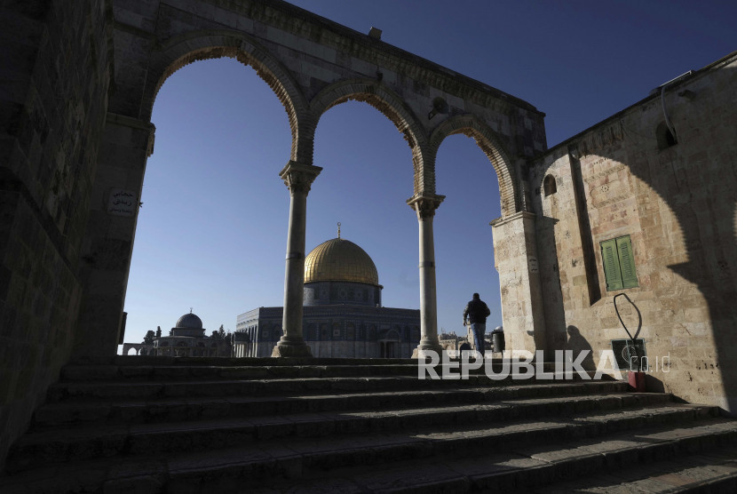 Masjid Al-Aqsha di Palestina. (Foto: Dok. Republika.co.id/AP)