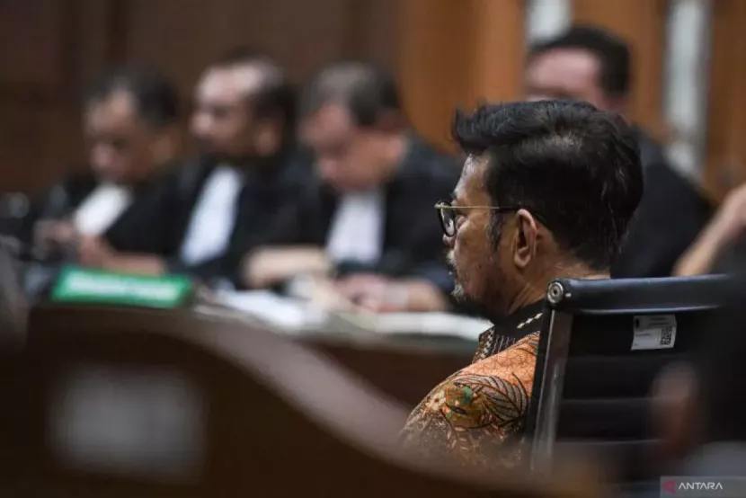 Menteri Pertanian (Mentan) periode 2019 - 2023 Syahrul Yasin Limpo (SYL) menjalani sidang vonis di Pengadilan Negeri Jakarta Pusat, Jakarta, Kamis I(11/7/2024). (Foto: Ant)