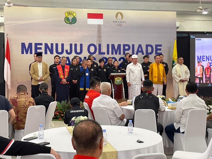 PBSI menggelar acara doa bersama untuk para atlet yang lolos ke Olimpiade Paris 2024.