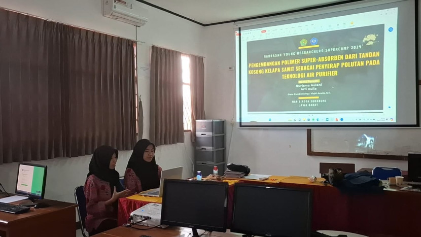 Dua pelajar MAN 1 Kota Sukabumi berhasil membuat proposal yang masuk 30 besar (MAN) 1 Kota Sukabumi berhasil masuk dalam 30 besar proposal riset di ajang Madrasah Young Researchers Super Camps (MYRES) Tahun 2024.